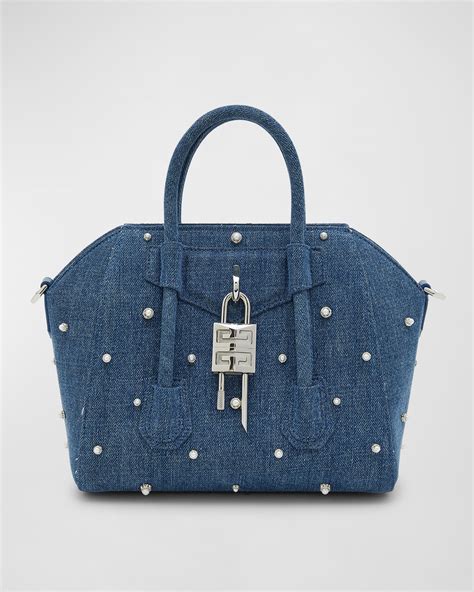 givenchy antigona small dupe|mini antigona lock denim tote bag.